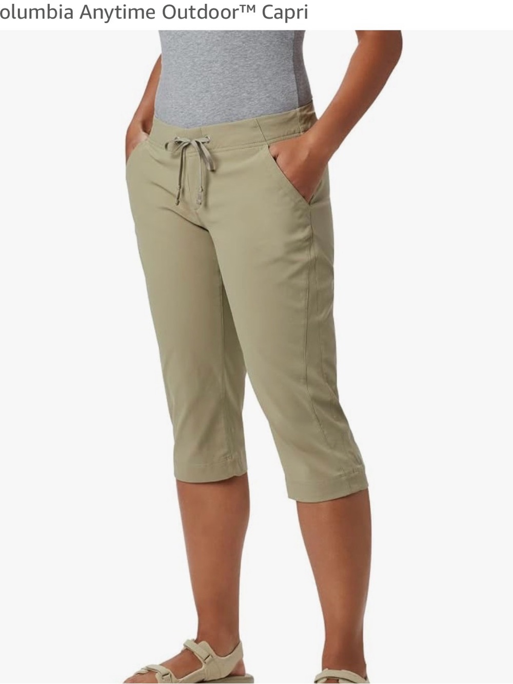 Columbia Women's Olive Green Anytime Outdoor Capri